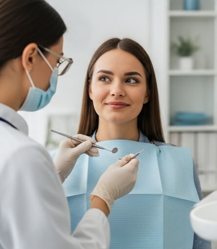 Women getting tooth pain treatment - Emergency dentist Rotherham
